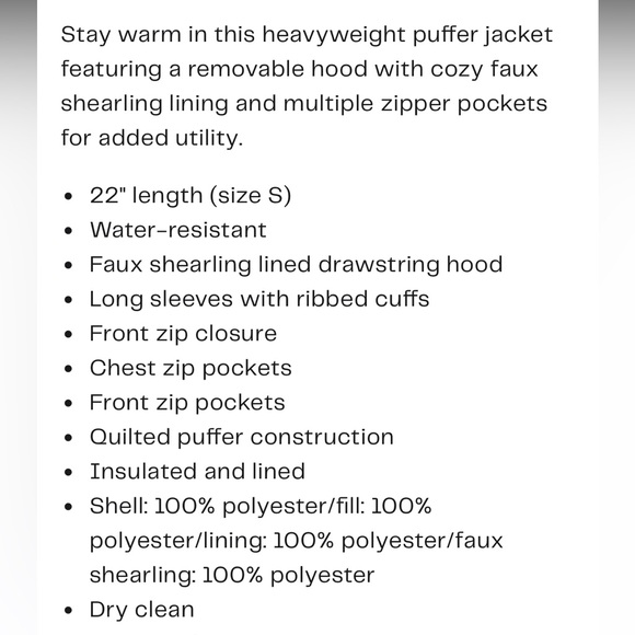 NWT Avec Les Filles Black Puffer w/Faux Shearling Lined Hood Jacket Women’s Med - Picture 4 of 12